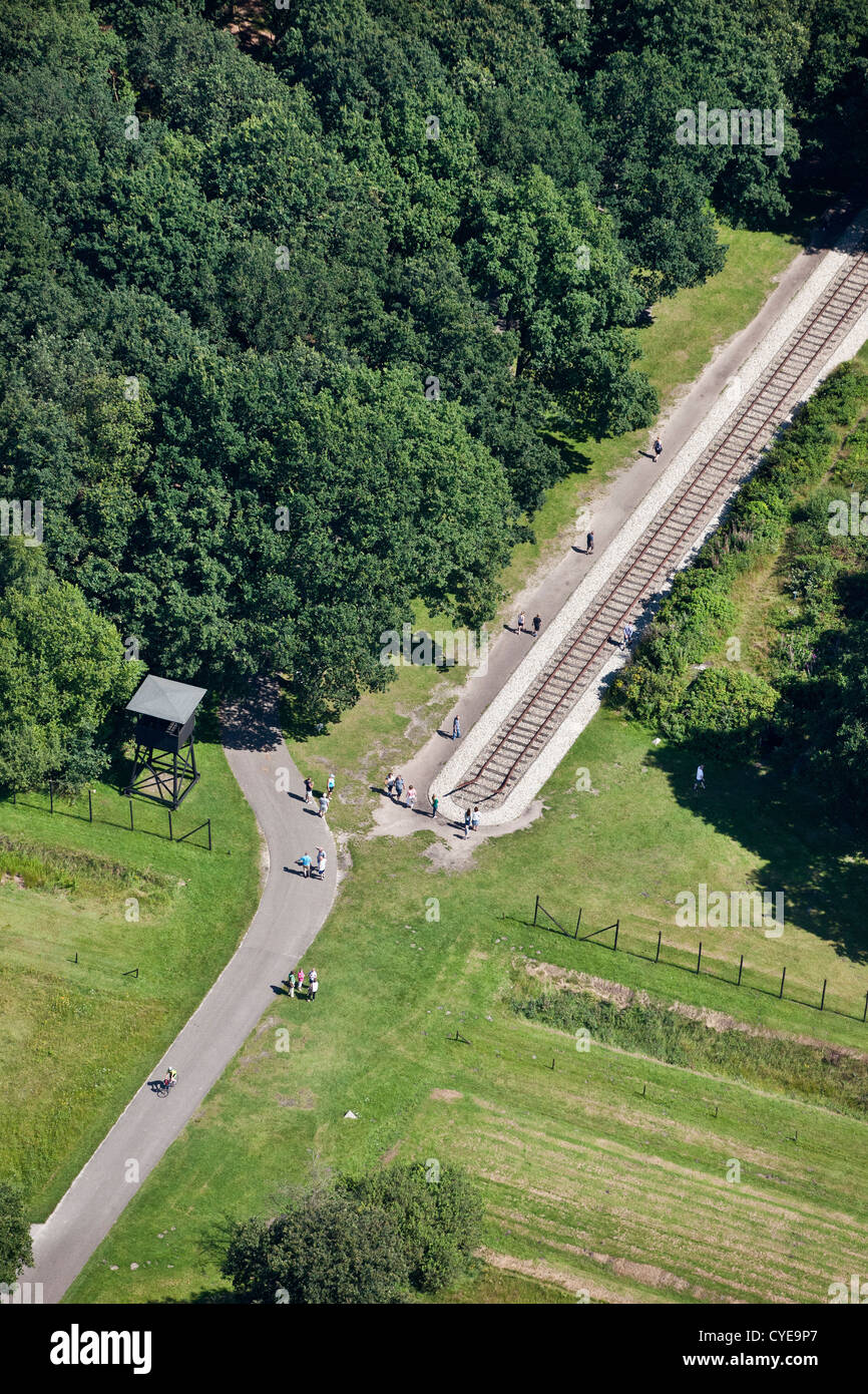I Paesi Bassi, di Westerbork, il transito di Westerbork camp è stata una guerra mondiale II transito nazista camp. Antenna. Foto Stock