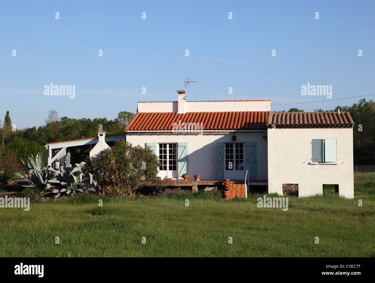 Casa rurale nel Languedoc-Roussillon, Francia meridionale Foto Stock
