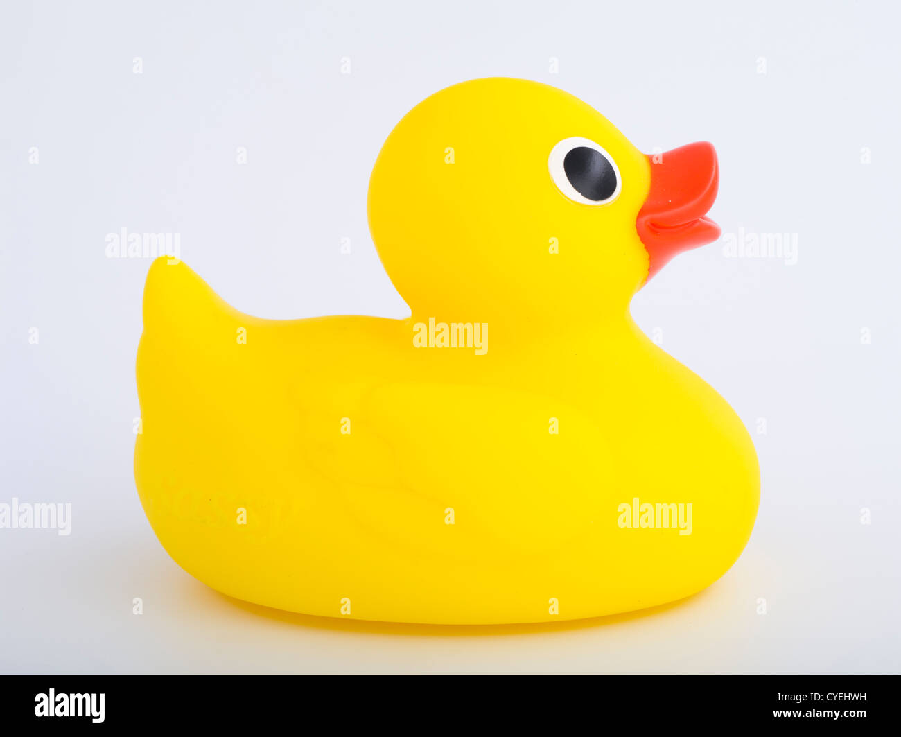 Gomma gialla Ducky giocattolo da bagno Foto Stock