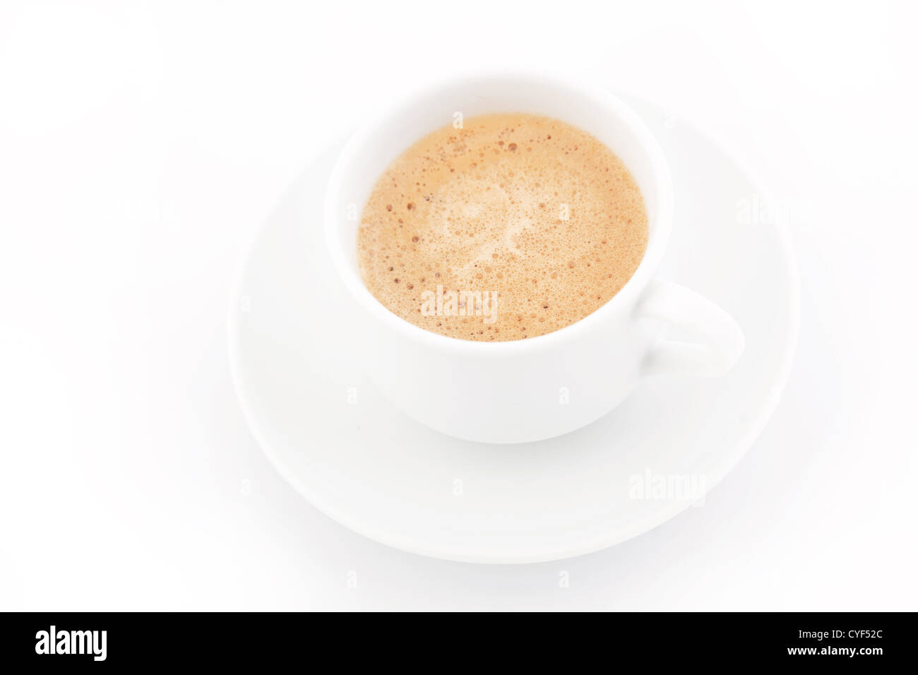 Tazza calda di caffè del mattino Foto Stock