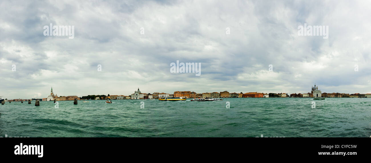 Paesaggio di San Giorgio Maggiore Isola di Venezia, Italia Foto Stock
