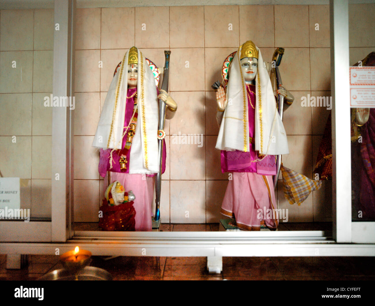 Triolet Maurizio Maheswarnath Tempio Rama Sita e Hanuman Foto Stock