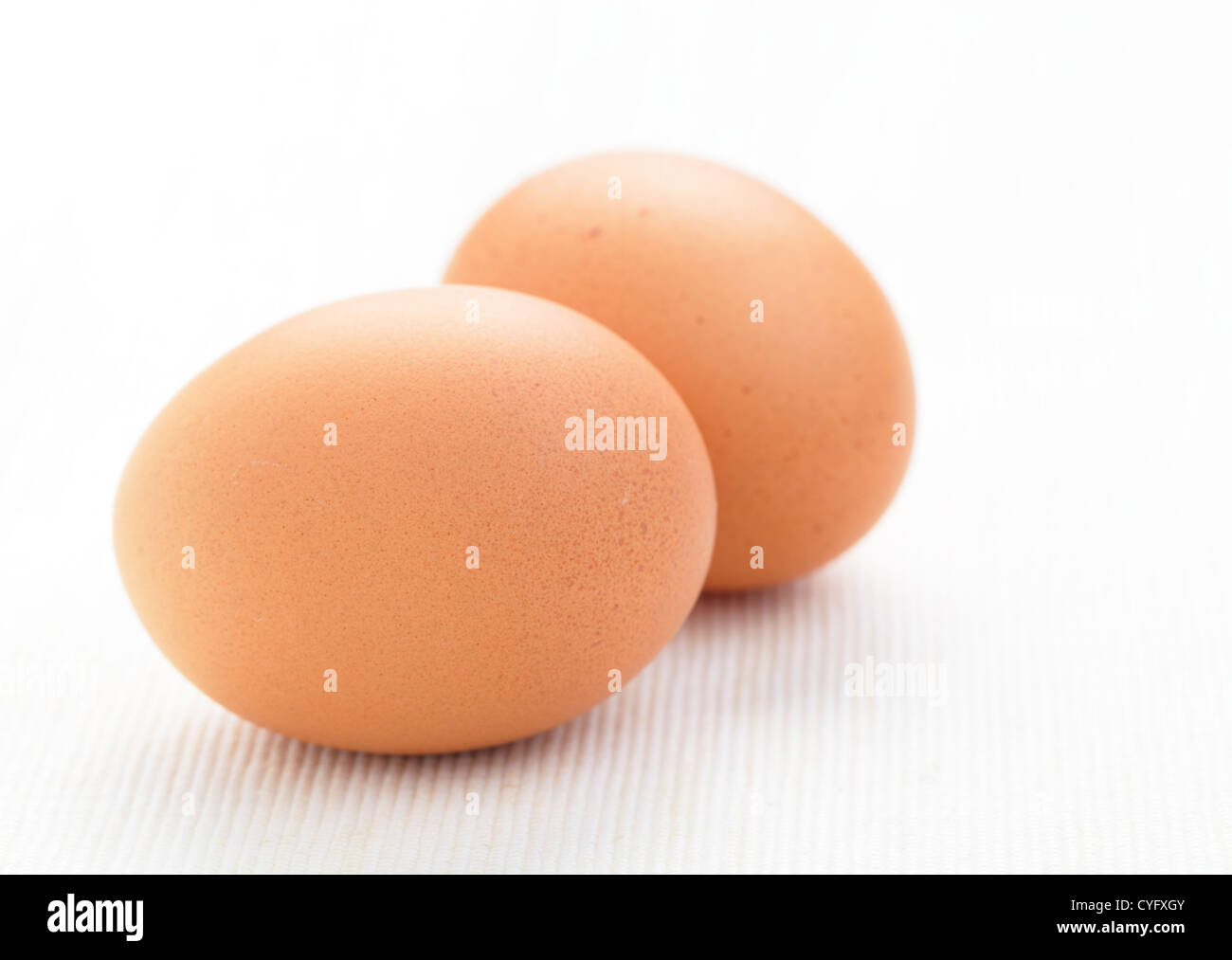 uova fresche Foto Stock