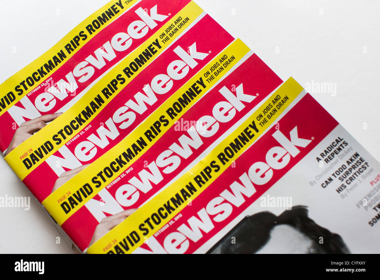 Copie stampate della rivista Newsweek. Foto Stock