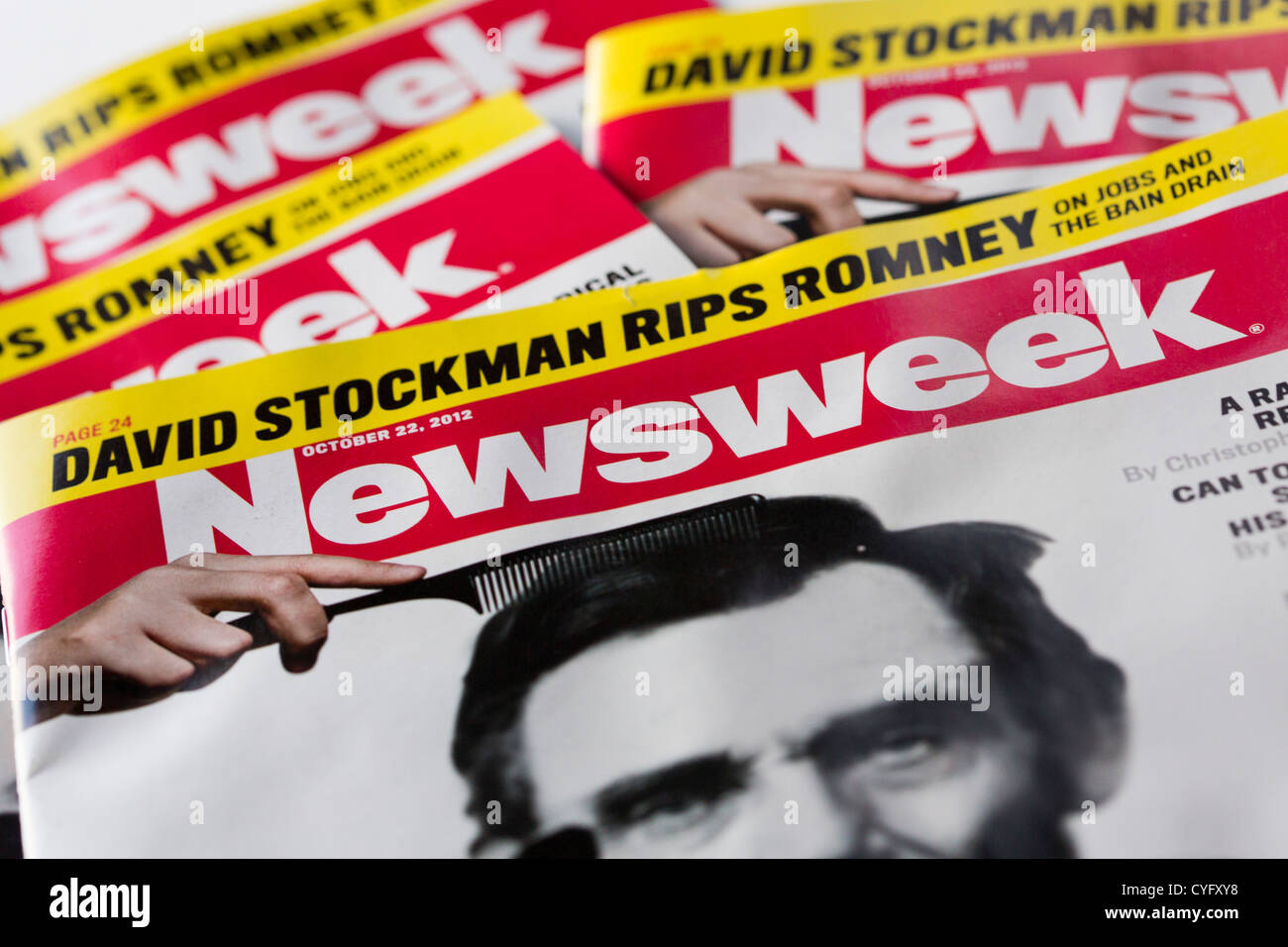 Copie stampate della rivista Newsweek. Foto Stock