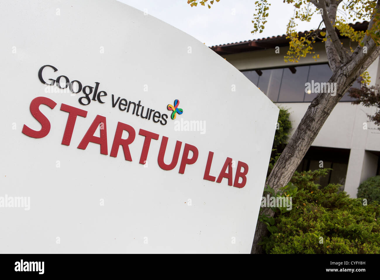 Il Google Ventures Startup sezione di laboratorio del quartier generale di Google complesso, anche noto come 'Googleplex" Foto Stock