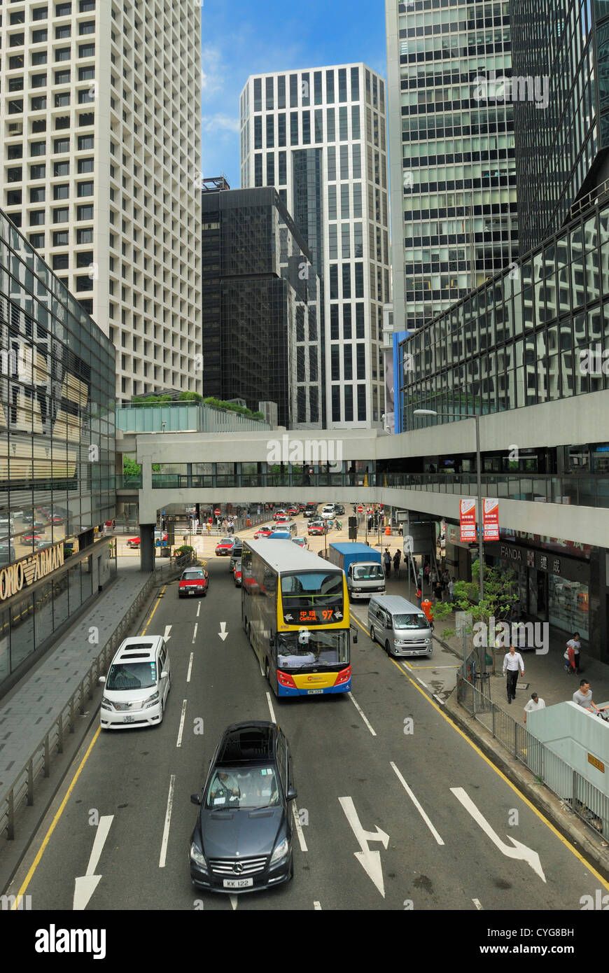 Hong Kong Central District. Foto Stock