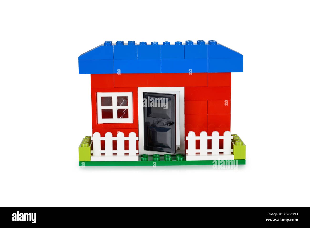 Toy Casa costruita con pezzi di Lego Foto Stock