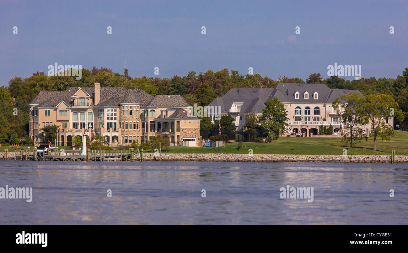 MOUNT VERNON, Virginia, Stati Uniti d'America - Elite Case sul fiume Potomac. Foto Stock