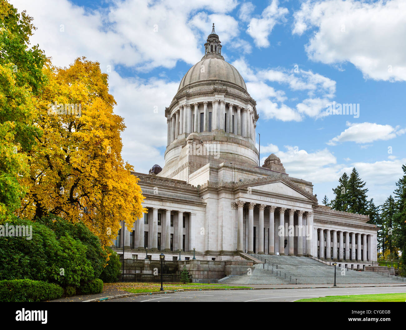 Il Washington State Capitol, Olympia, Washington, Stati Uniti d'America Foto Stock