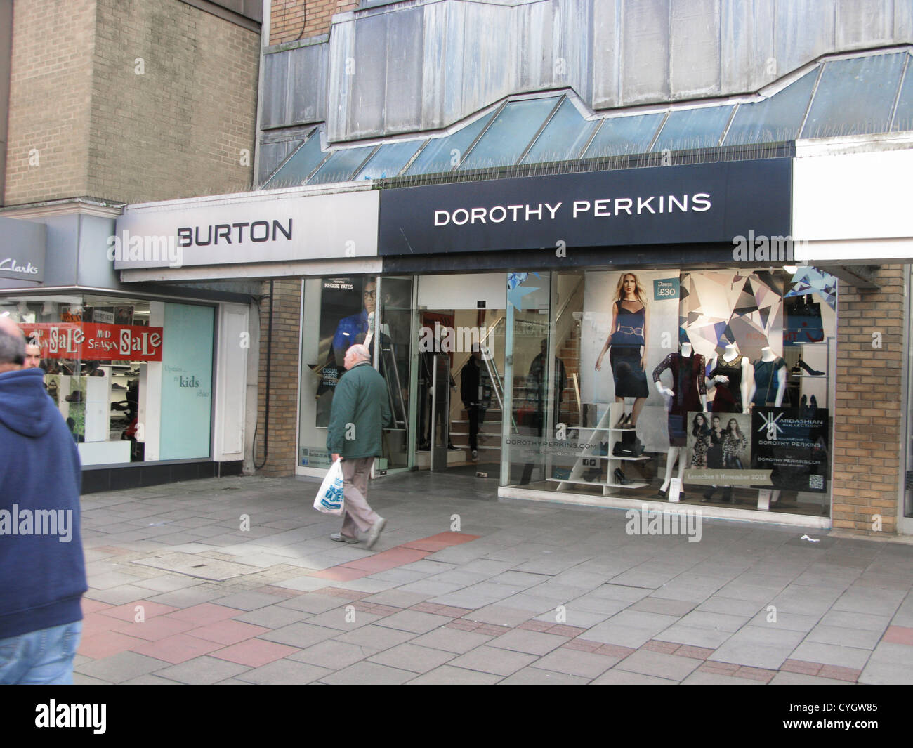Burton & Dorothy Perkins store Worthing West Sussex Regno Unito Foto Stock