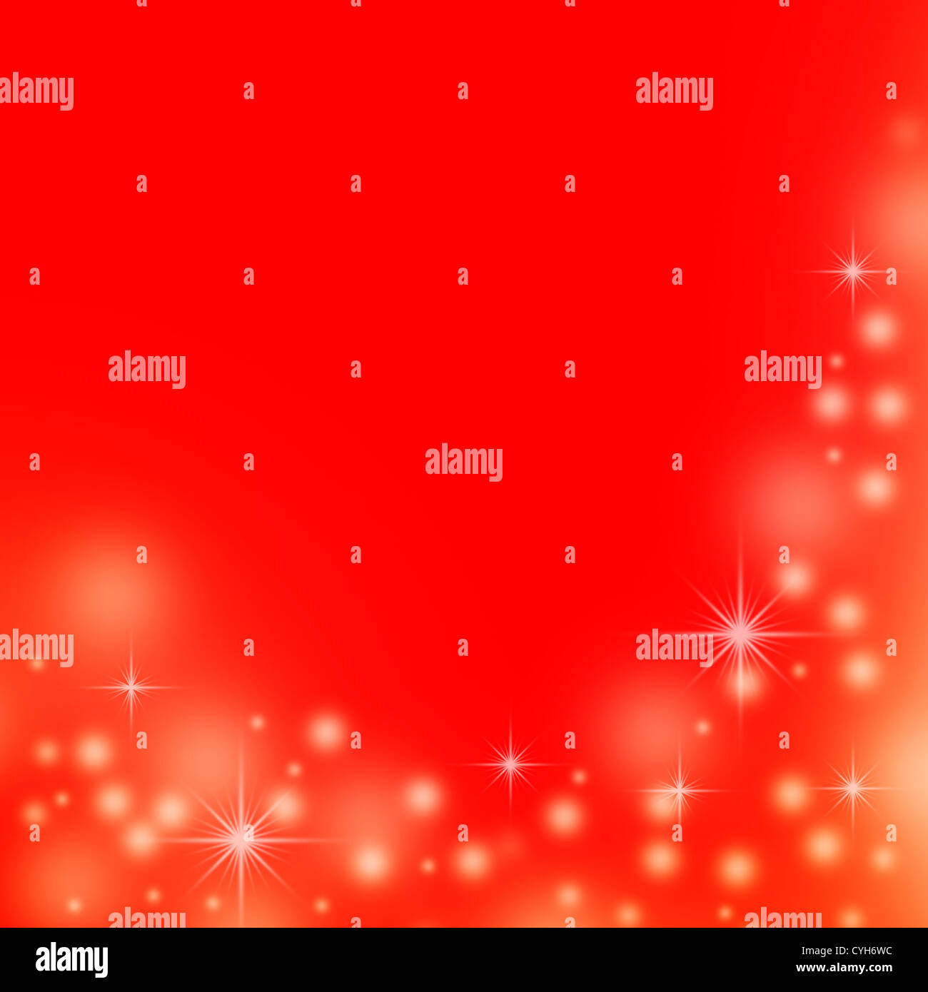 Anno nuovo o il Natale sfondo in colore rosso con luci bianche Foto Stock
