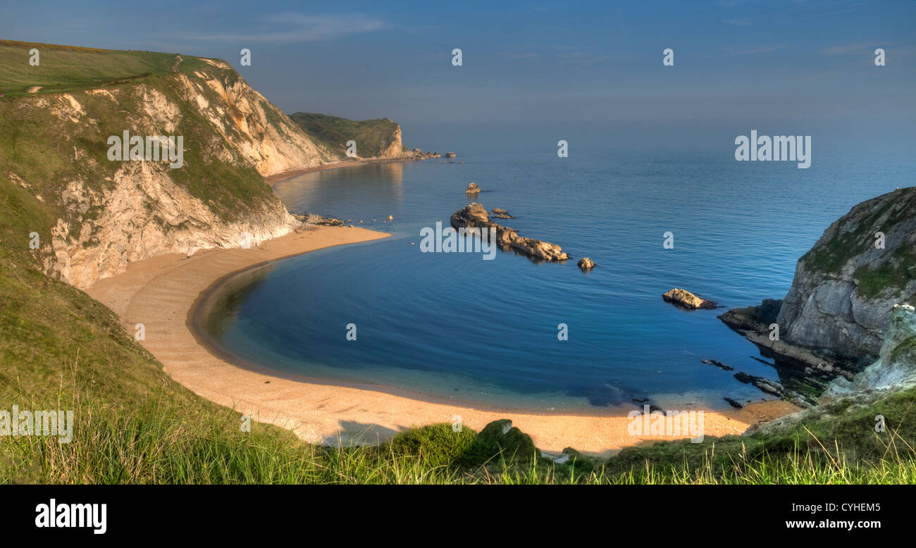 St Oswald's Bay, Dorset, Inghilterra Foto Stock