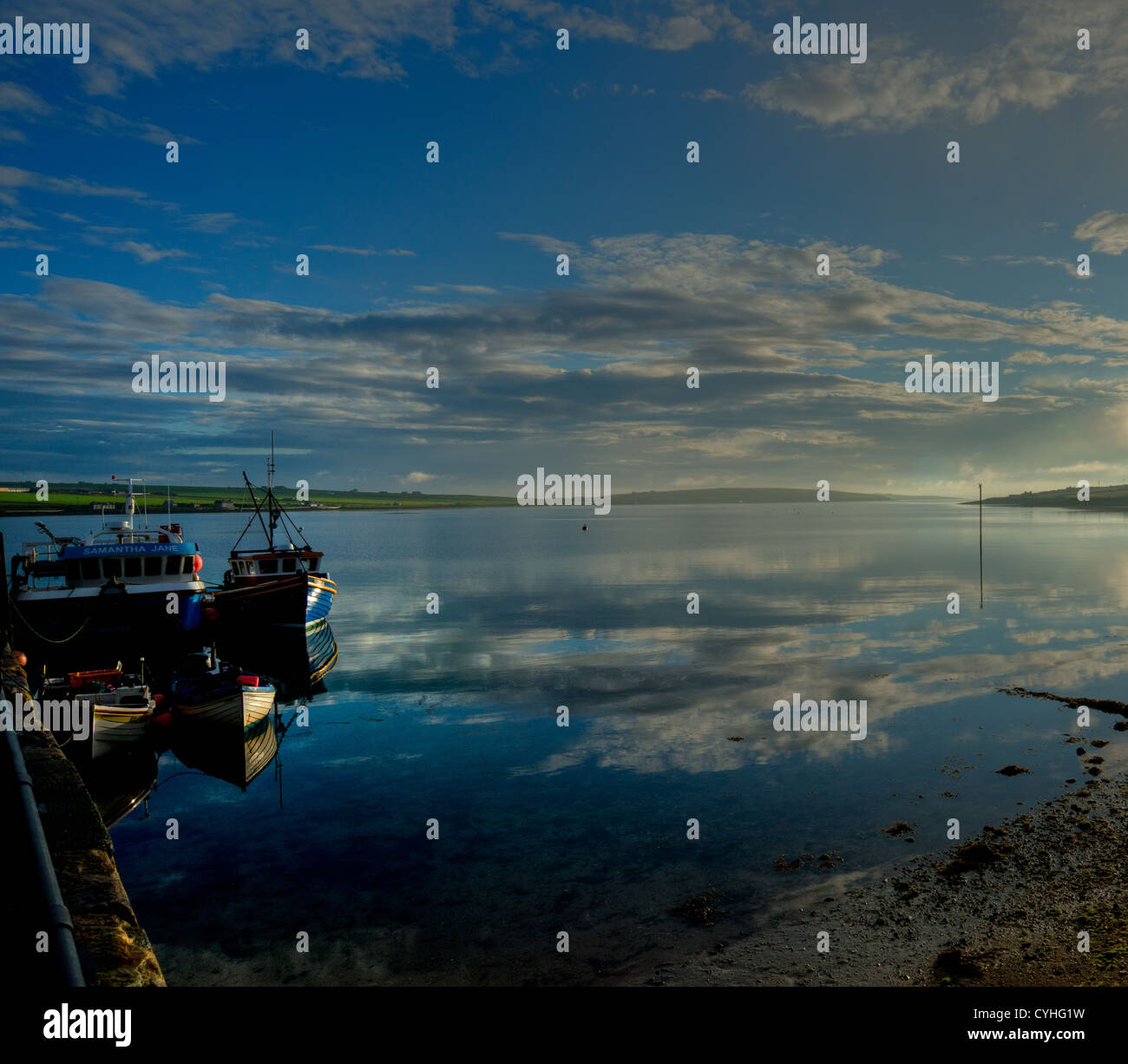 Suono di acqua, Isola di Burray, Orkney Foto Stock