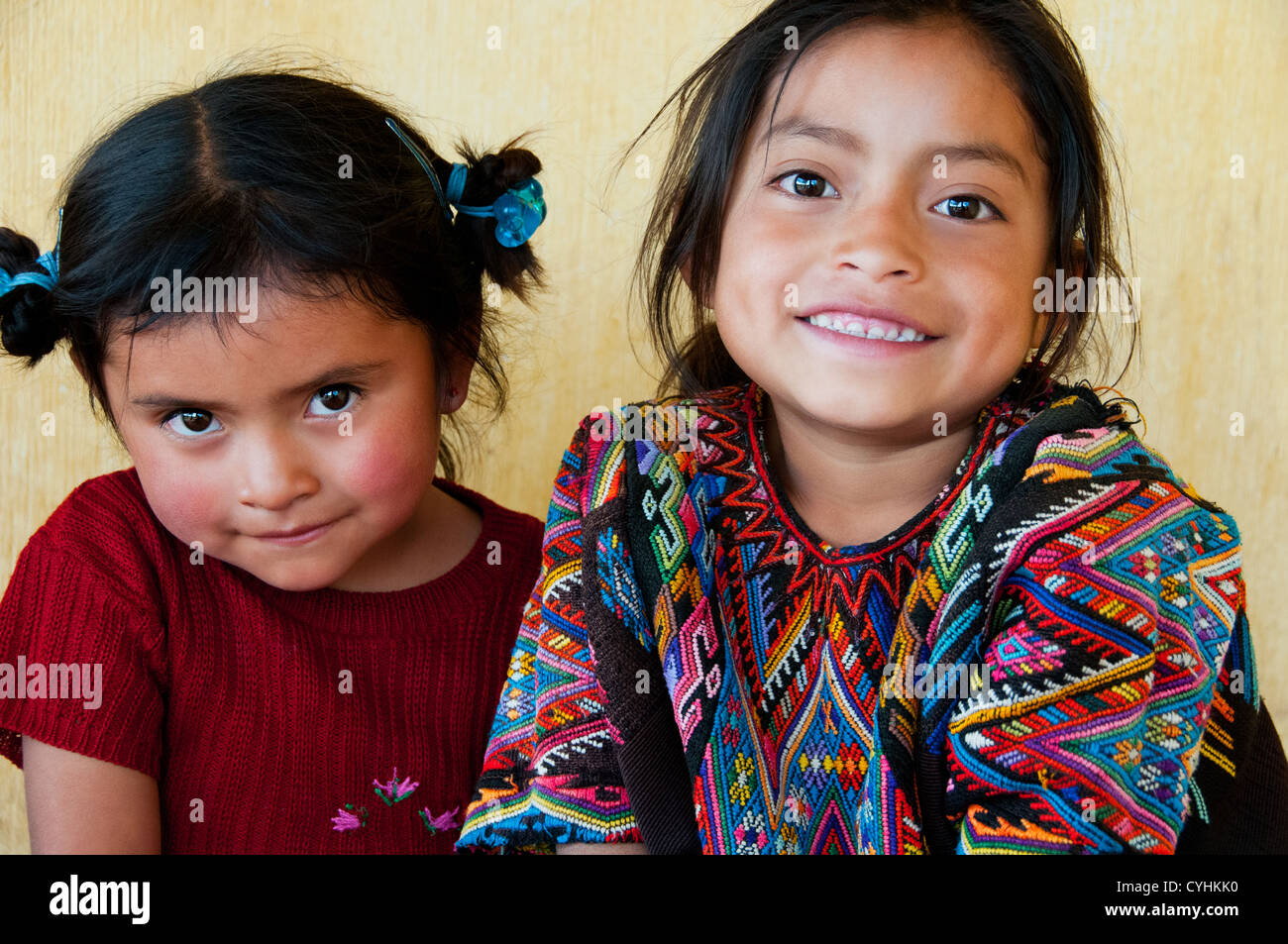 I bambini maya Solola regione Guatemala Foto Stock