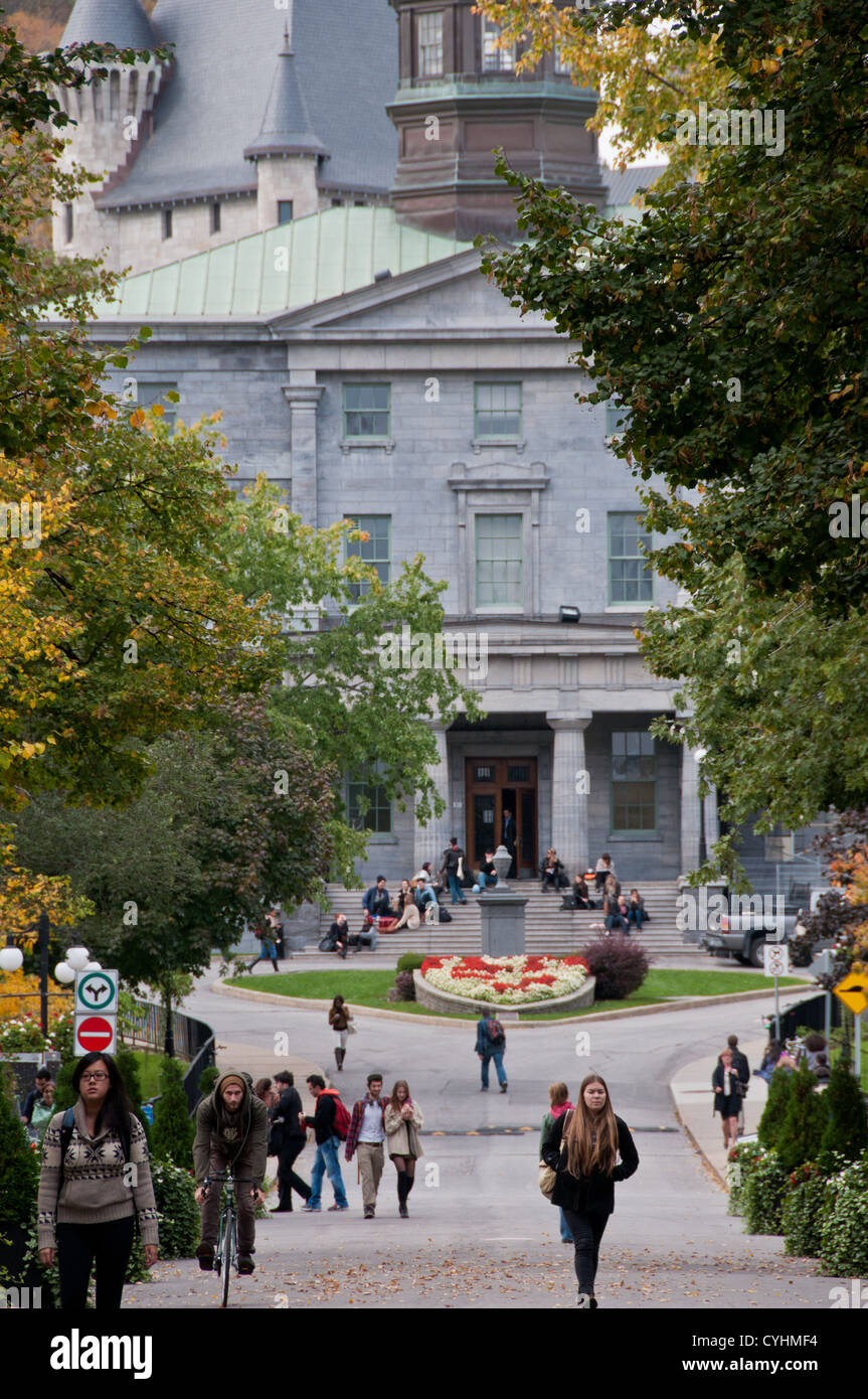 Presso la McGill University di Montreal, Canada Foto Stock