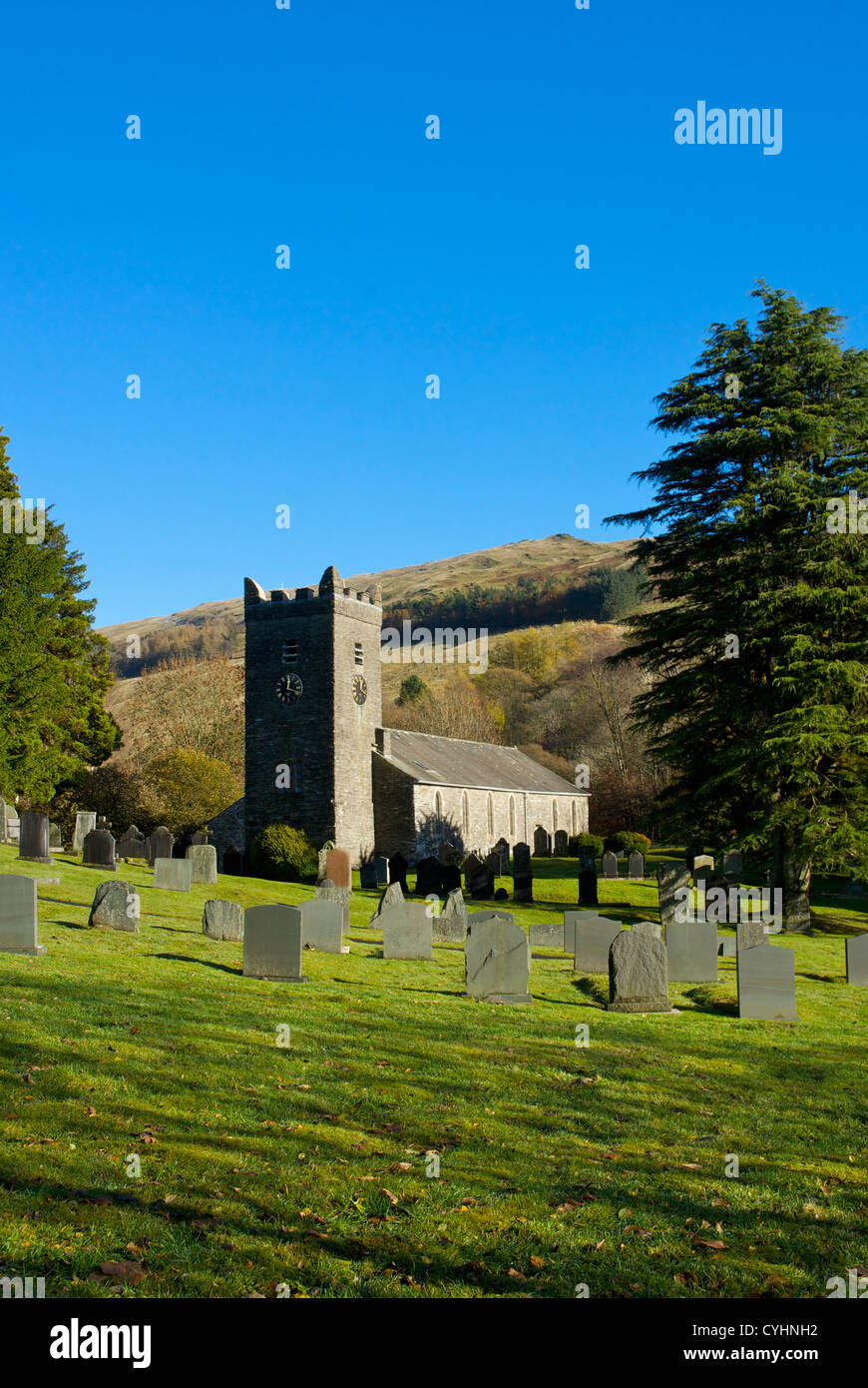 Chiesa del Gesù, Troutbeck, Parco Nazionale del Distretto dei Laghi, Cumbria, England Regno Unito Foto Stock