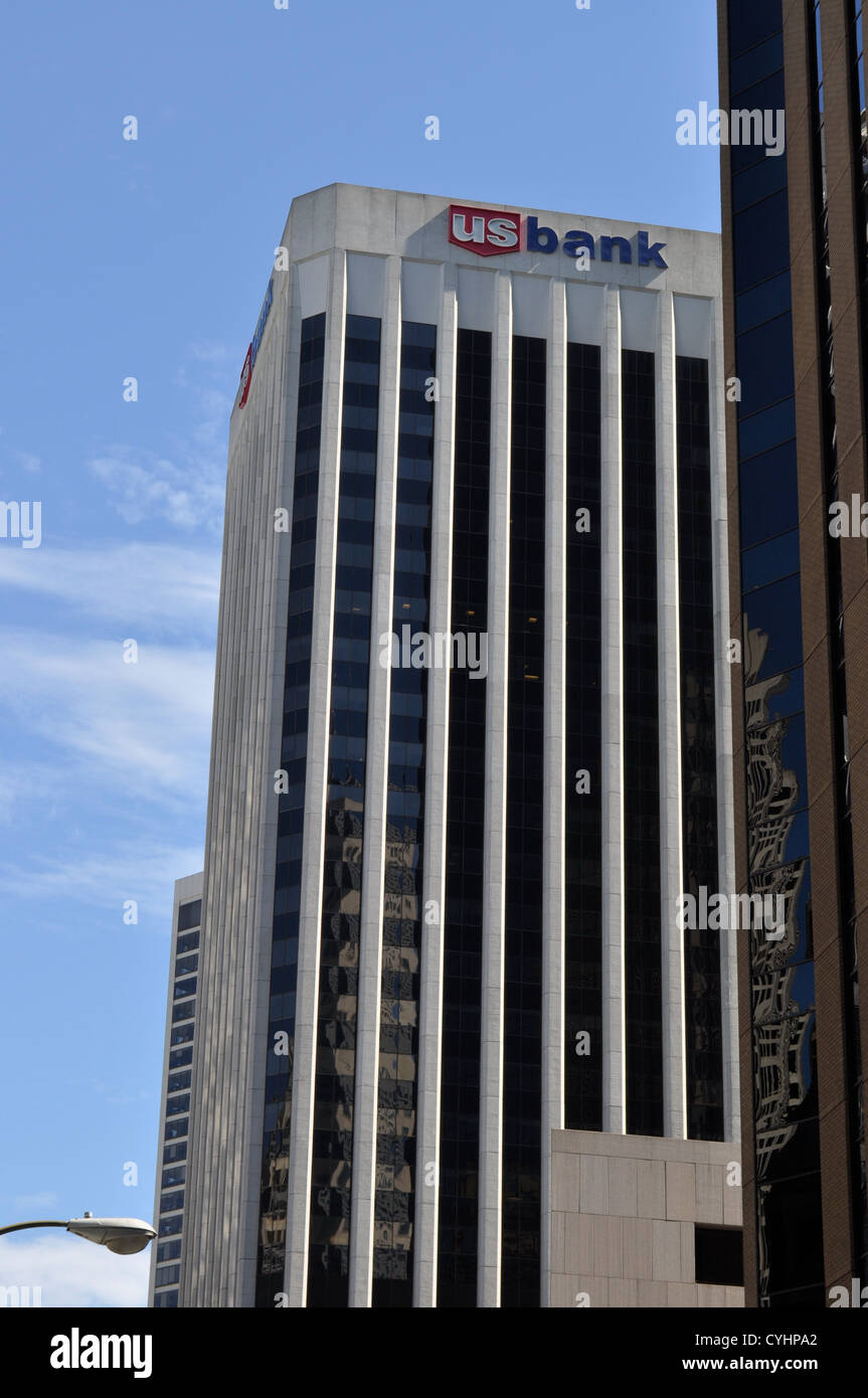 Segno di banca degli Stati Uniti Foto Stock