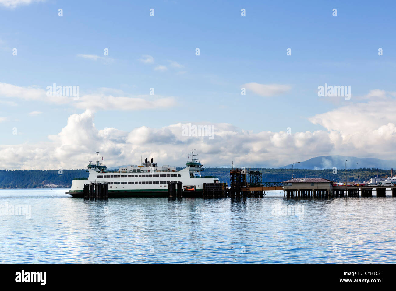 Stato di Washington Ferries traghetto a Port Townsend, Penisola Olimpica, Washington, Stati Uniti d'America Foto Stock