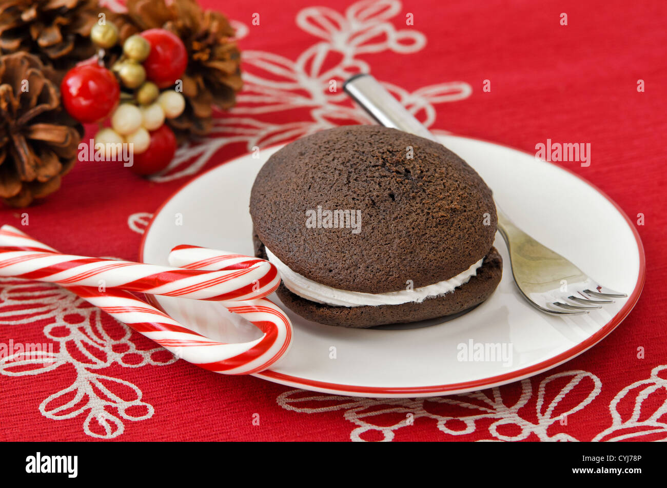 Holiday whoopie pie Foto Stock