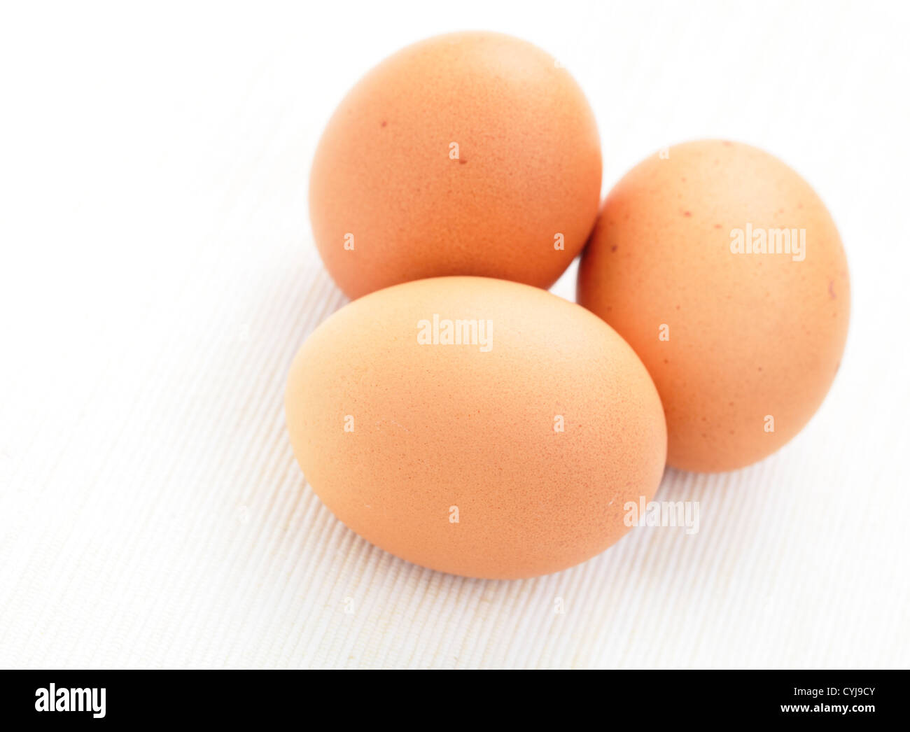 uova fresche Foto Stock