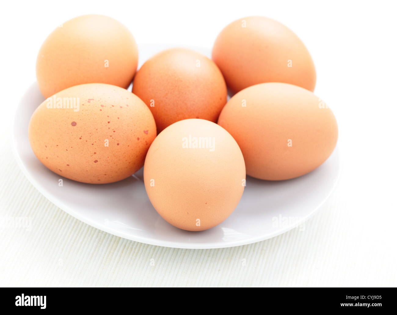 uova fresche Foto Stock