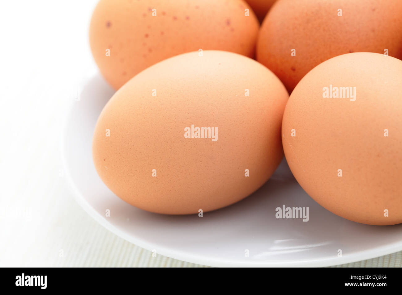 uova fresche Foto Stock