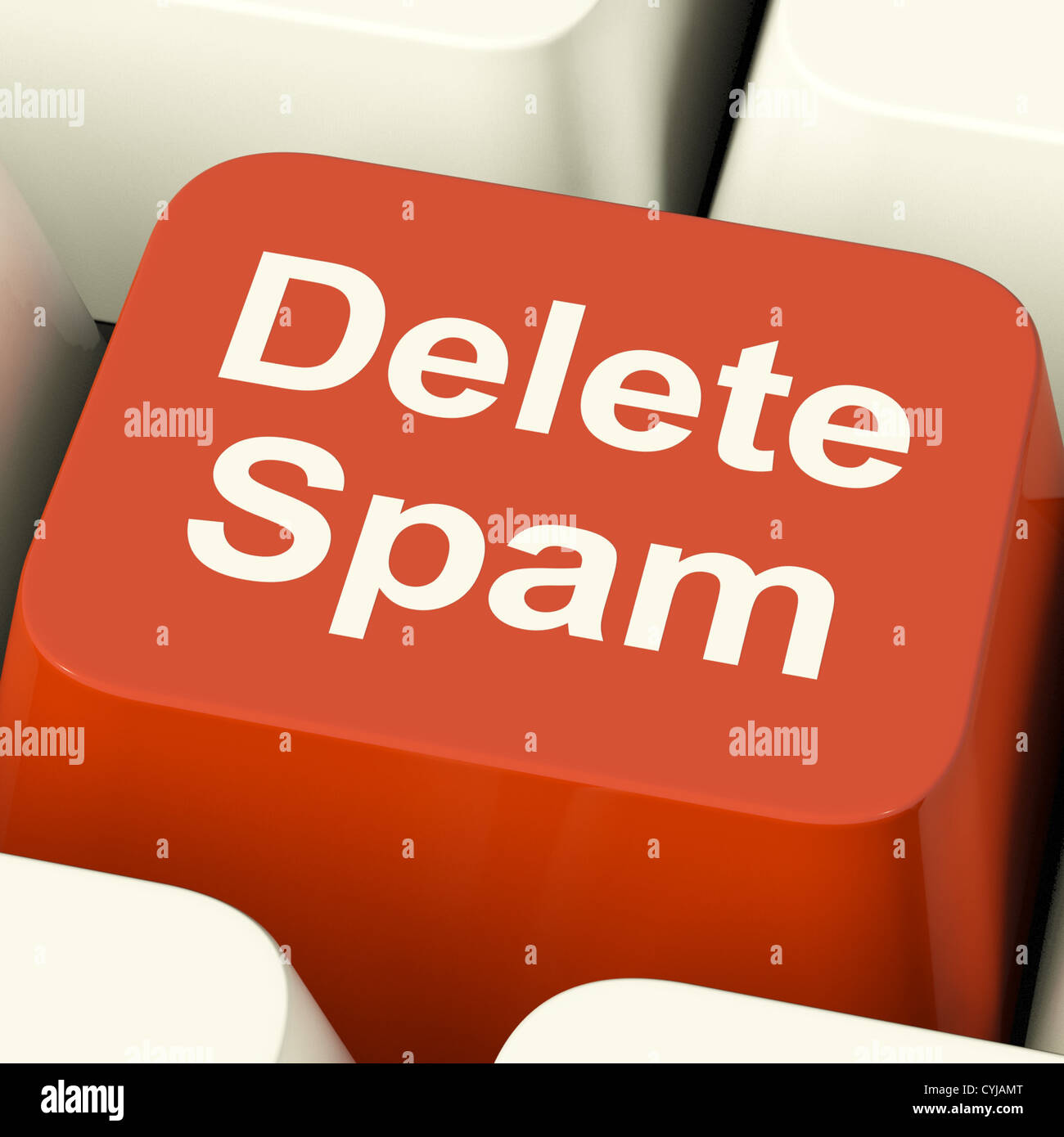 Eliminare lo Spam chiave per la rimozione dei messaggi di posta elettronica indesiderati Foto Stock