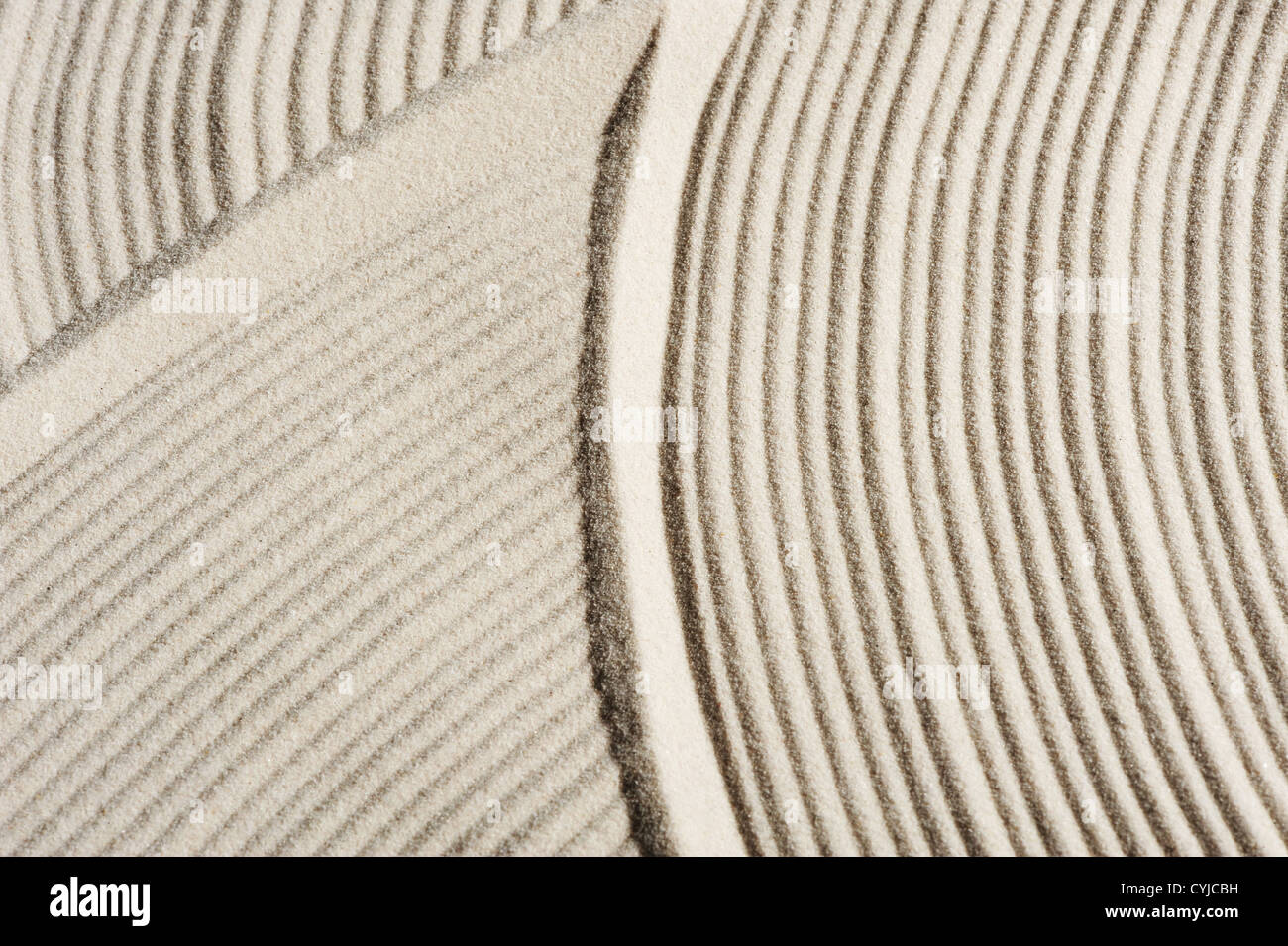 Sfondo zen con disegno astratto Foto Stock