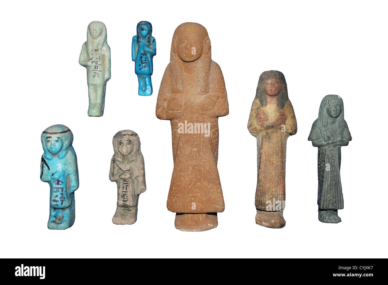 Tomba egiziana merci - Shabti figure Foto Stock