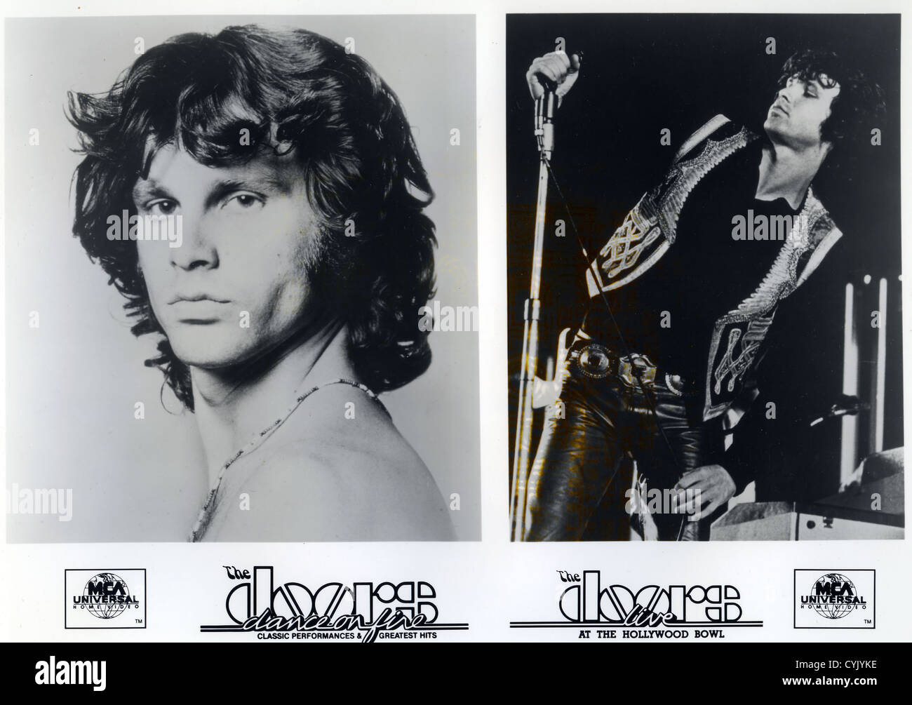 Le porte foto promozionale di Jim Morrison circa 1970 Foto Stock