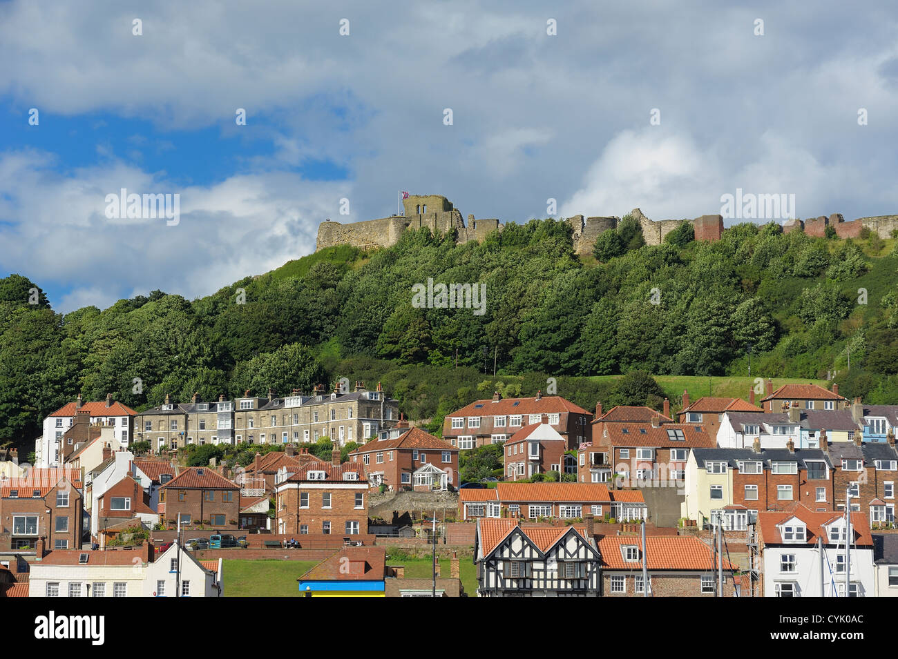 Castello di Scarborough North Yorkshire England Regno Unito Foto Stock