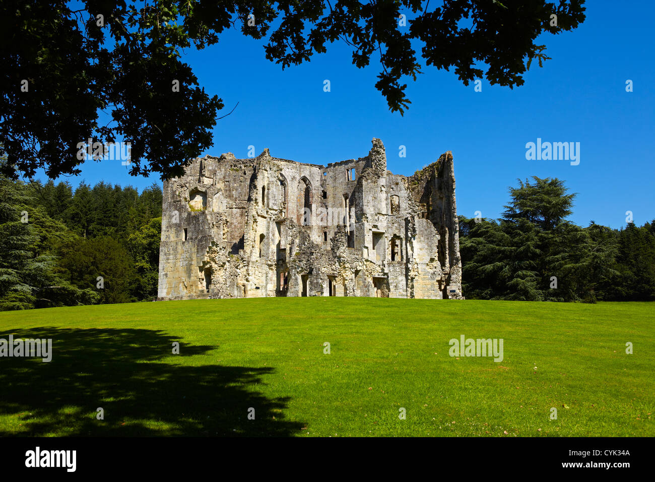 Il vecchio castello Wardour, Wiltshire, Inghilterra, Regno Unito Foto Stock