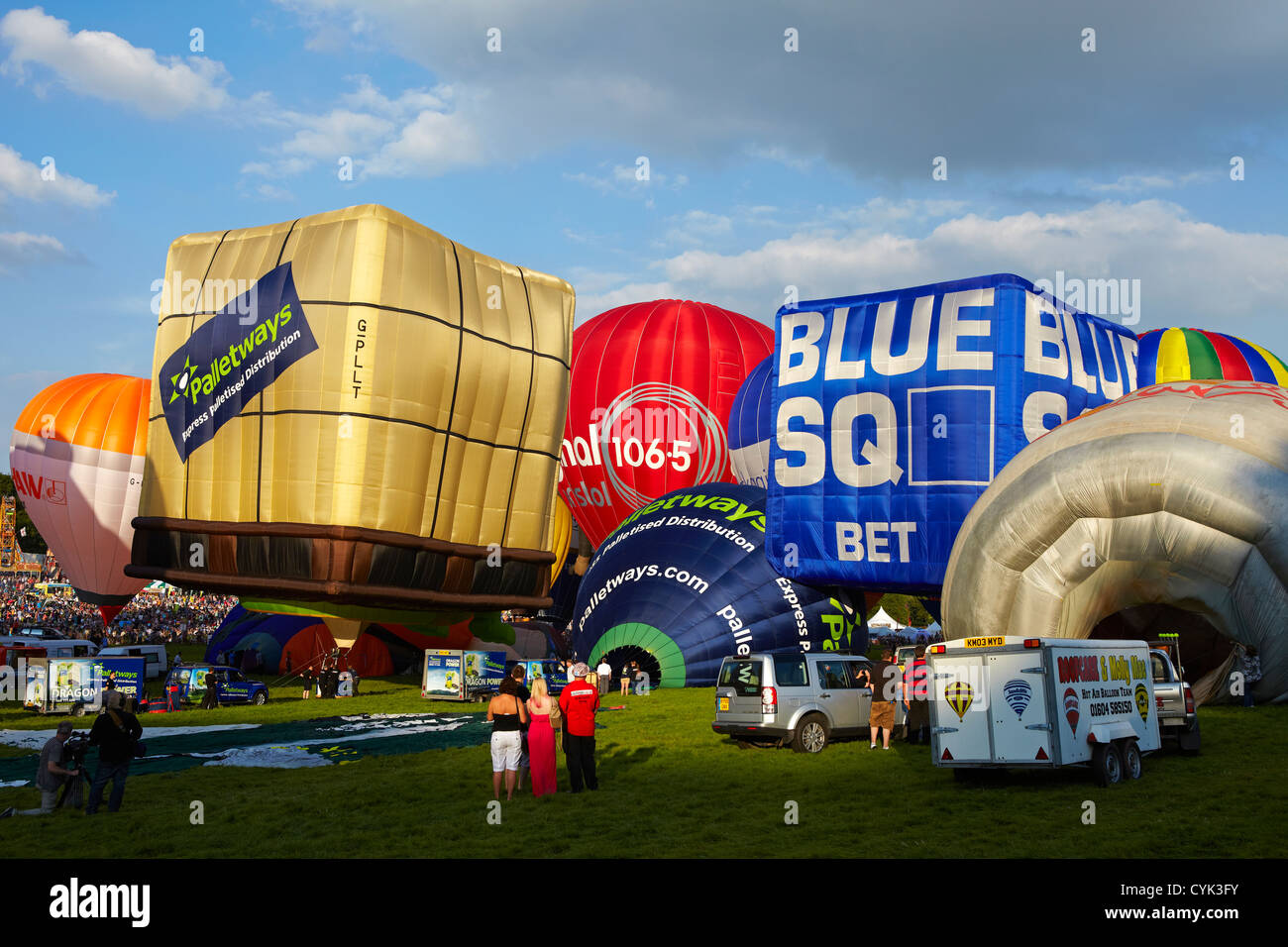 Bristol Balloon Festival 2012, Bristol, Inghilterra, Regno Unito Foto Stock