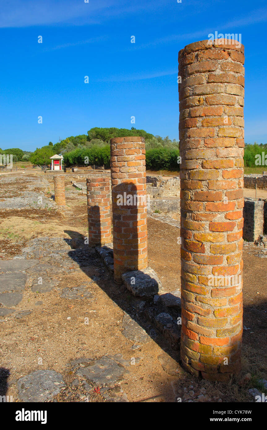 Le rovine romane, Conimbriga, Coimbra, regione di Beiras regione, Portogallo Foto Stock