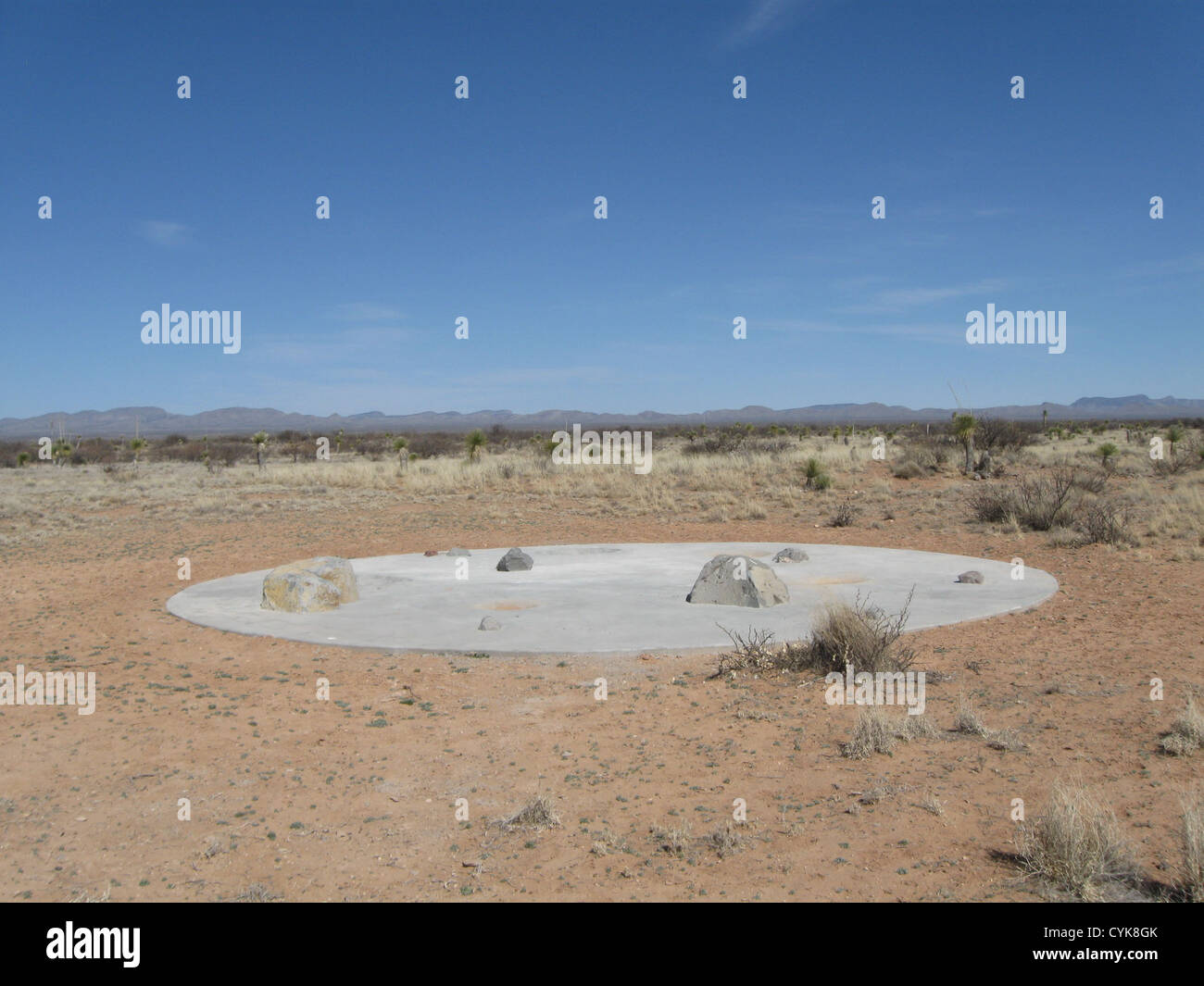 Uno dei tre rampe di lancio a Spaceport America, progettato per la Northrop Grumman Lunar Lander Centennial sfida. Altri tw Foto Stock