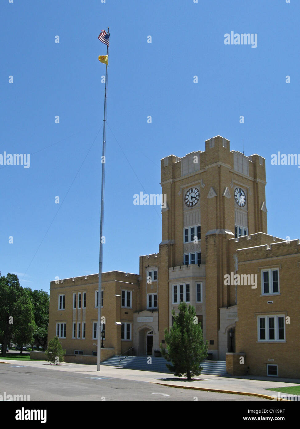 Lusk Hall (Headquarters Building) all Istituto Militare del New Mexico a Roswell, New Mexico. Licenze Foto Stock