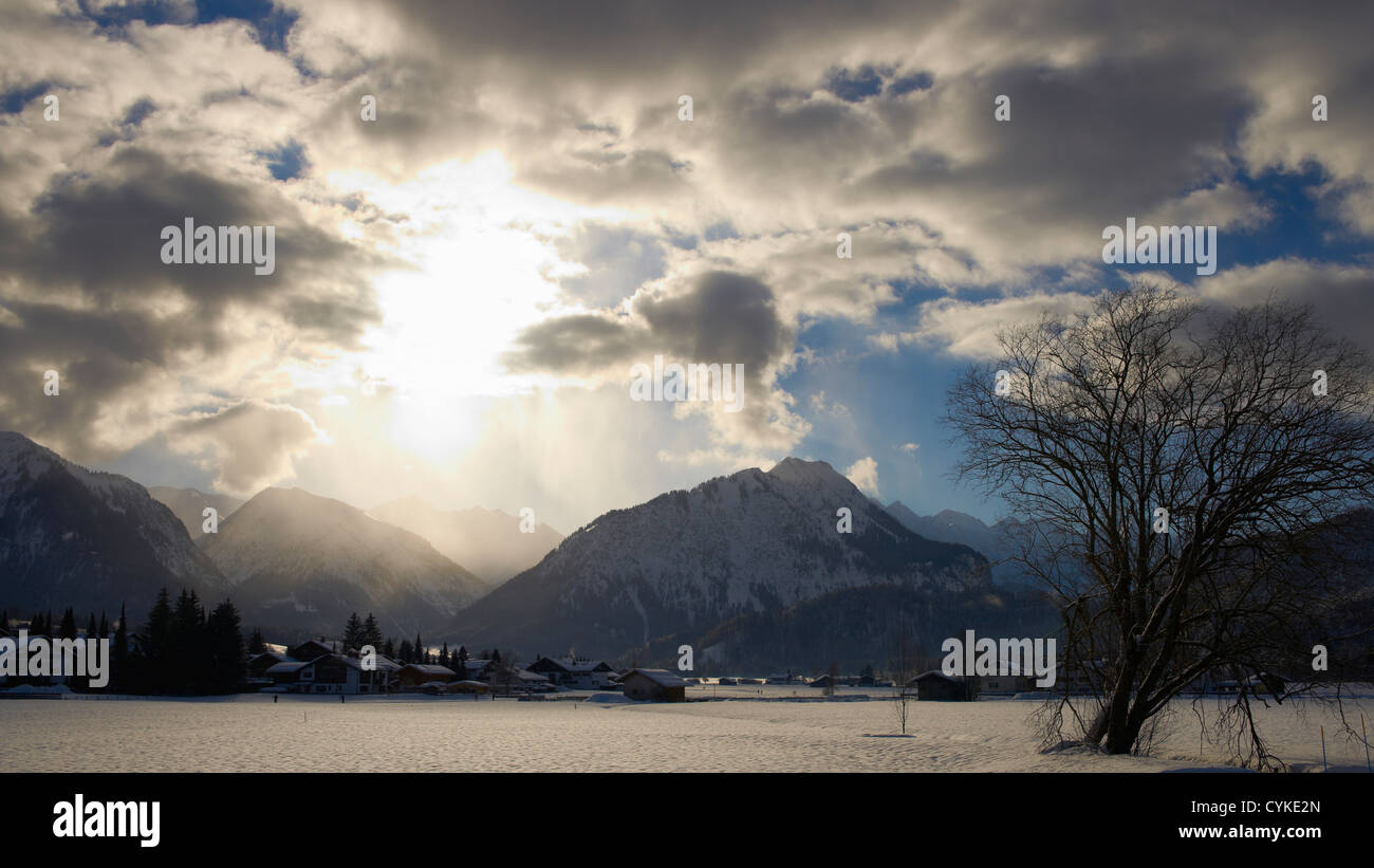 Nubi drammatiche Foto Stock