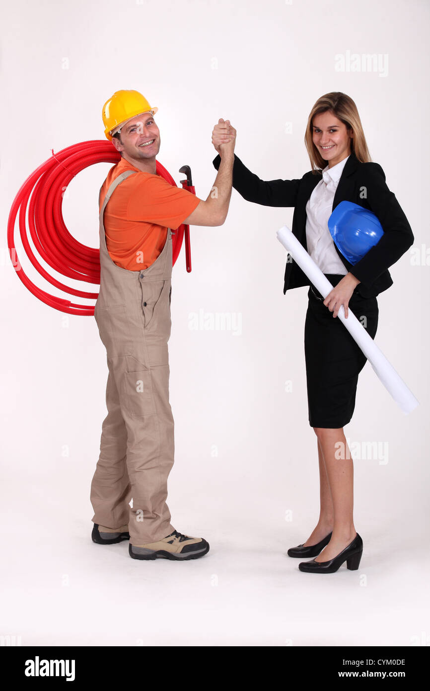 Lavoro di squadra Foto Stock