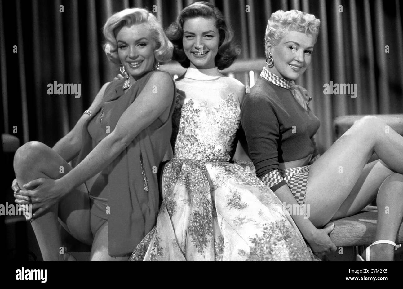 Marilyn Monroe Betty Grable e Lauren Bacall come sposare un milionario 1953 Direttore: Jean Negulesco Foto Stock