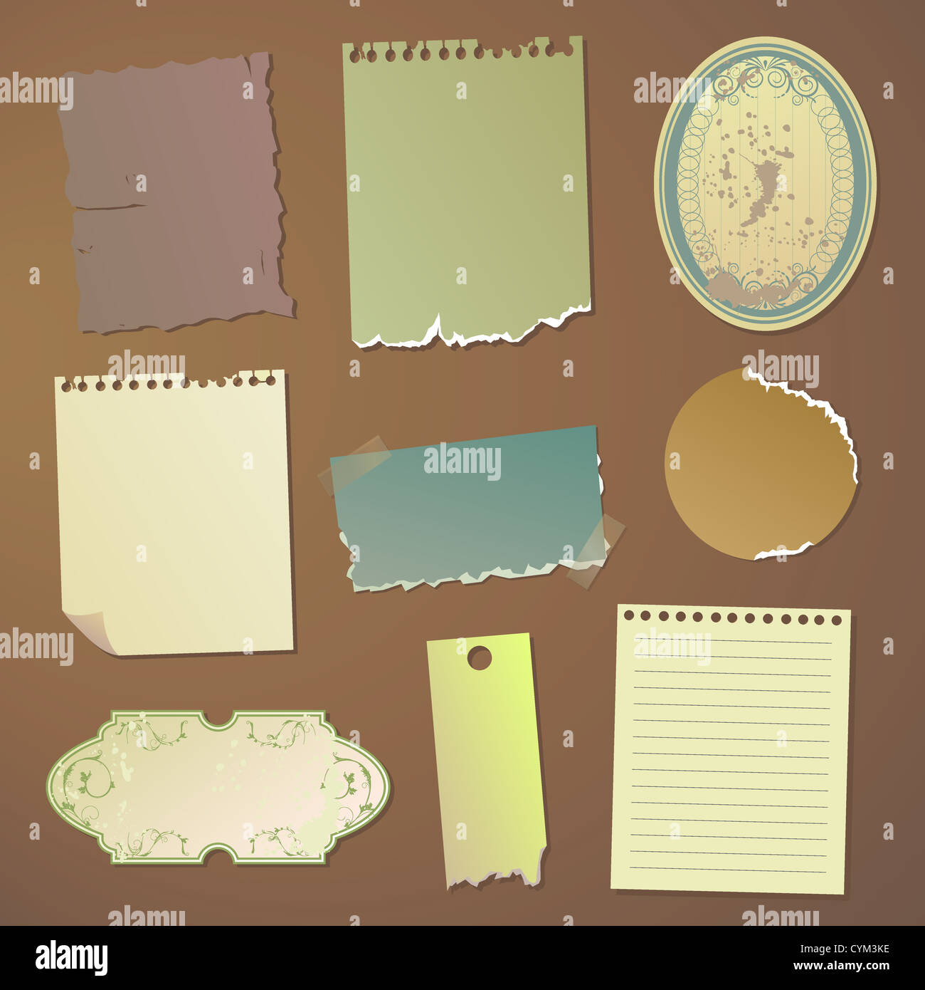 Contrassegni dell'annata Foto Stock