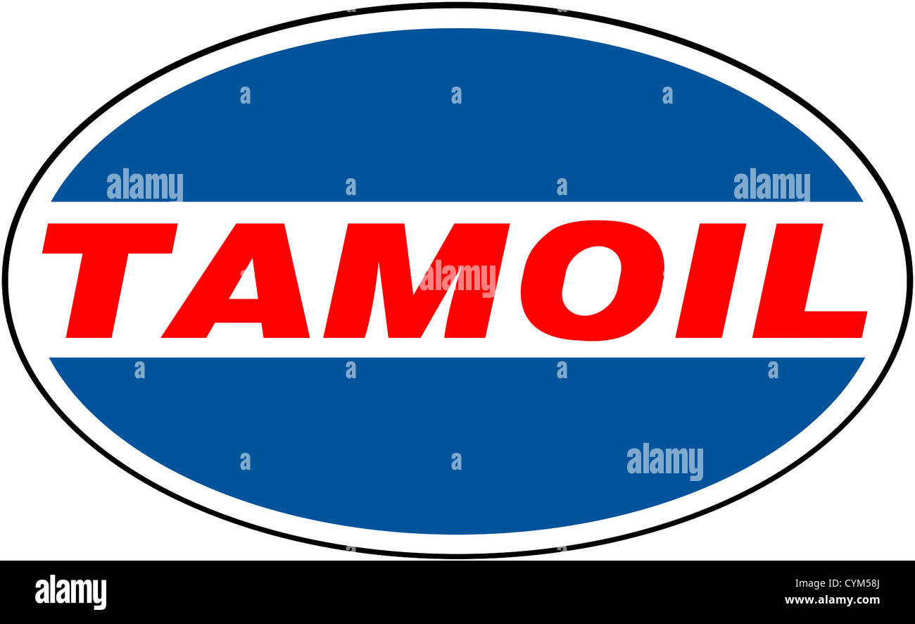 Logo della Libyan oil company Tamoil. Foto Stock