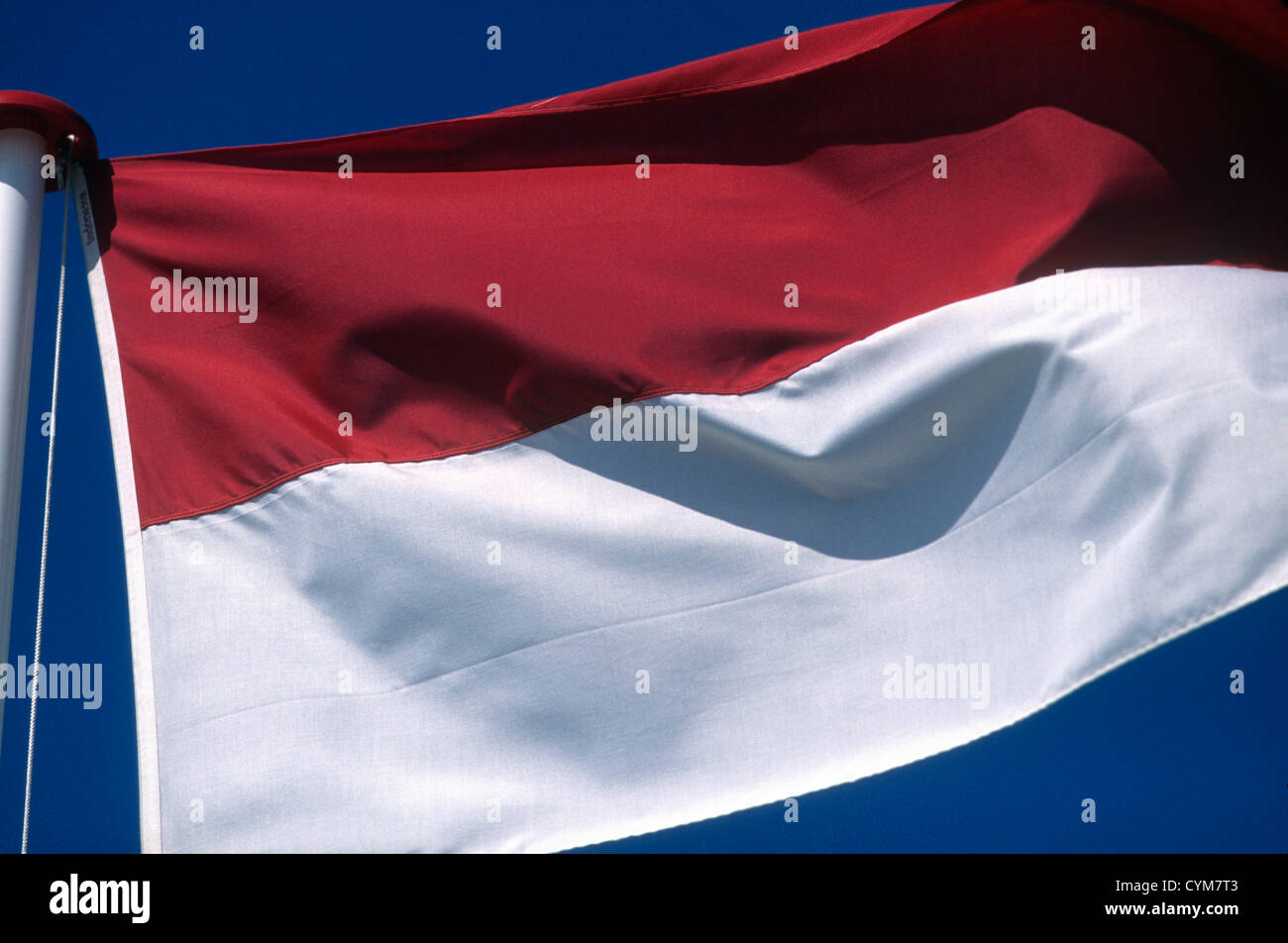 Bandiera nazionale dell'Indonesia. Foto Stock Bandiera nazionale dell'Indonesia. Foto Stock