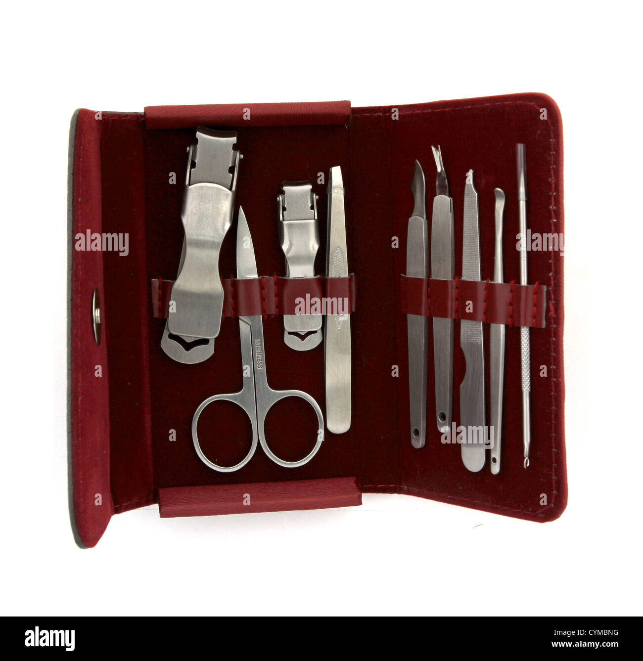 Pedicure e manicure set Foto Stock