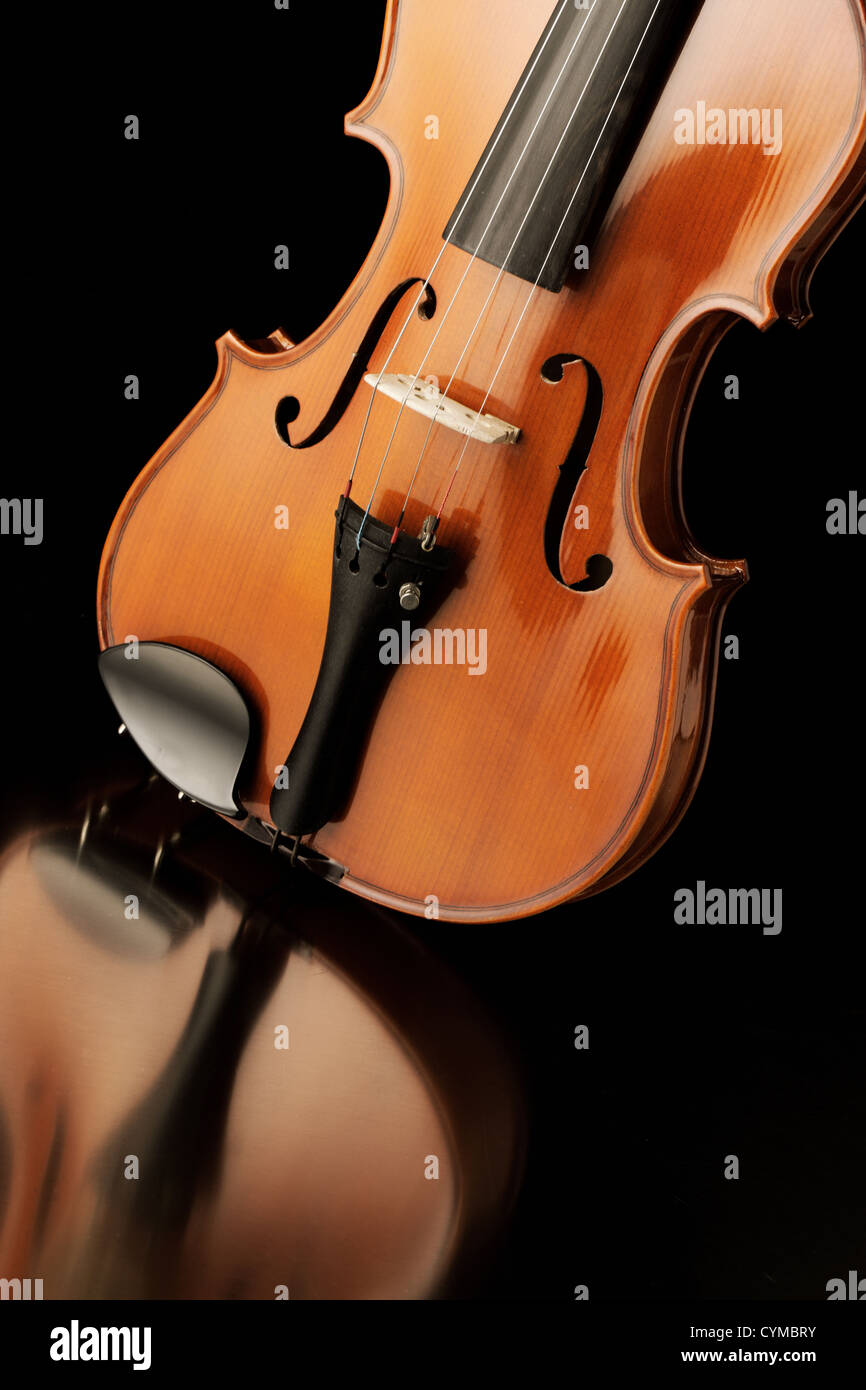 Elegante colpo di un violino Foto Stock