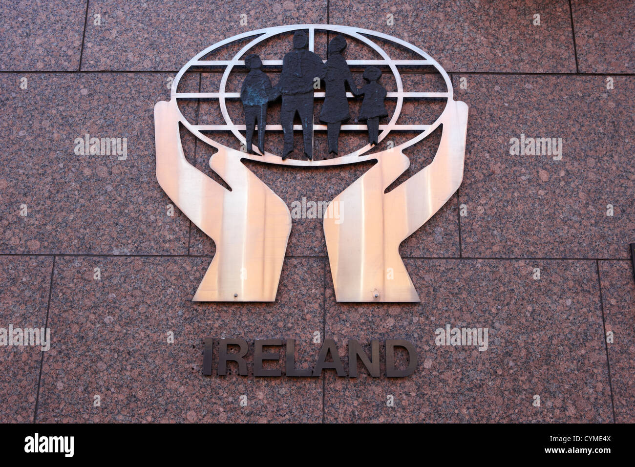 Lega irlandese Credit Union logo Irlanda Dublino Repubblica di Irlanda Foto Stock