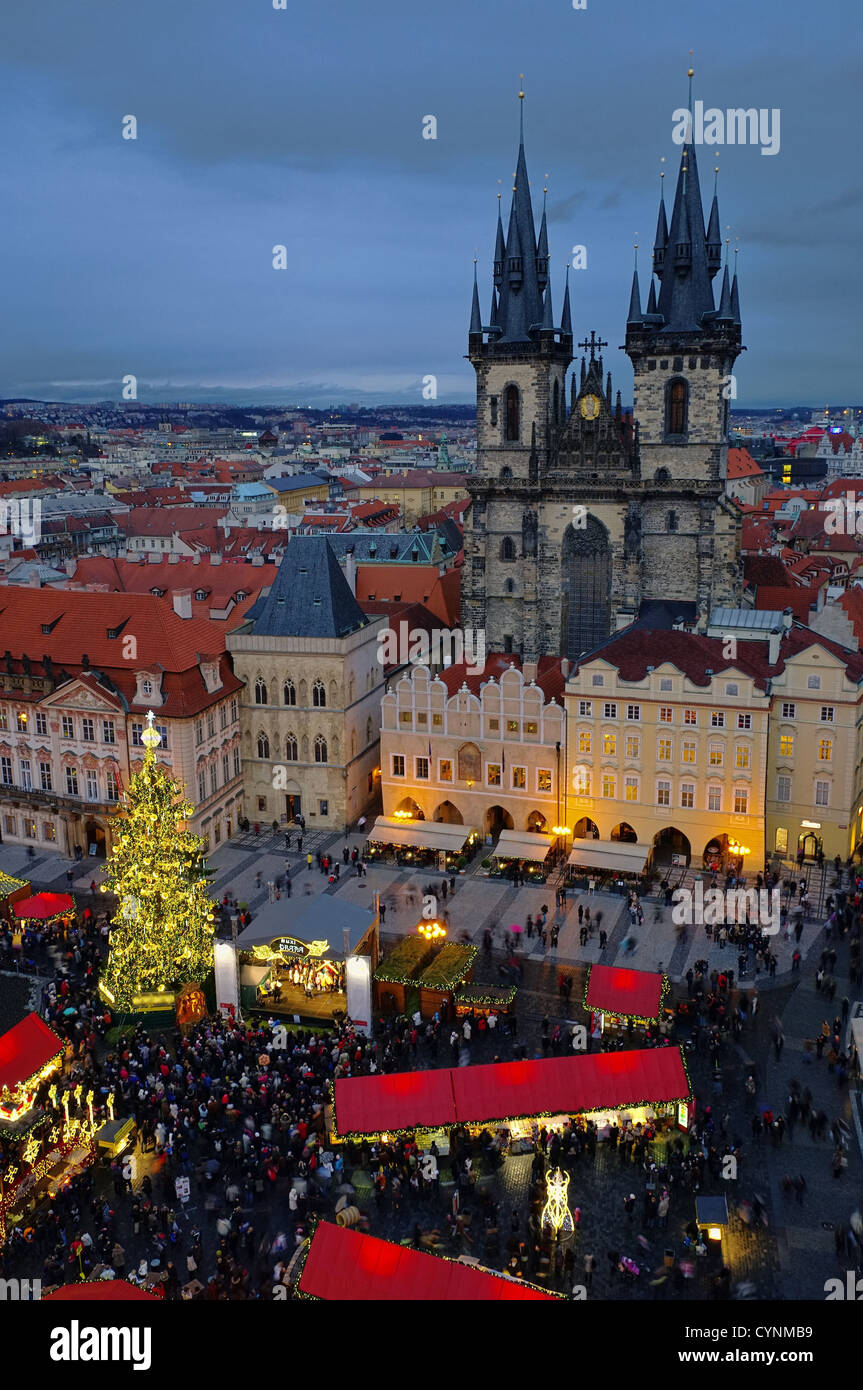 Prag Weihnachtsmarkt - Praga mercatino di Natale 07 Foto Stock