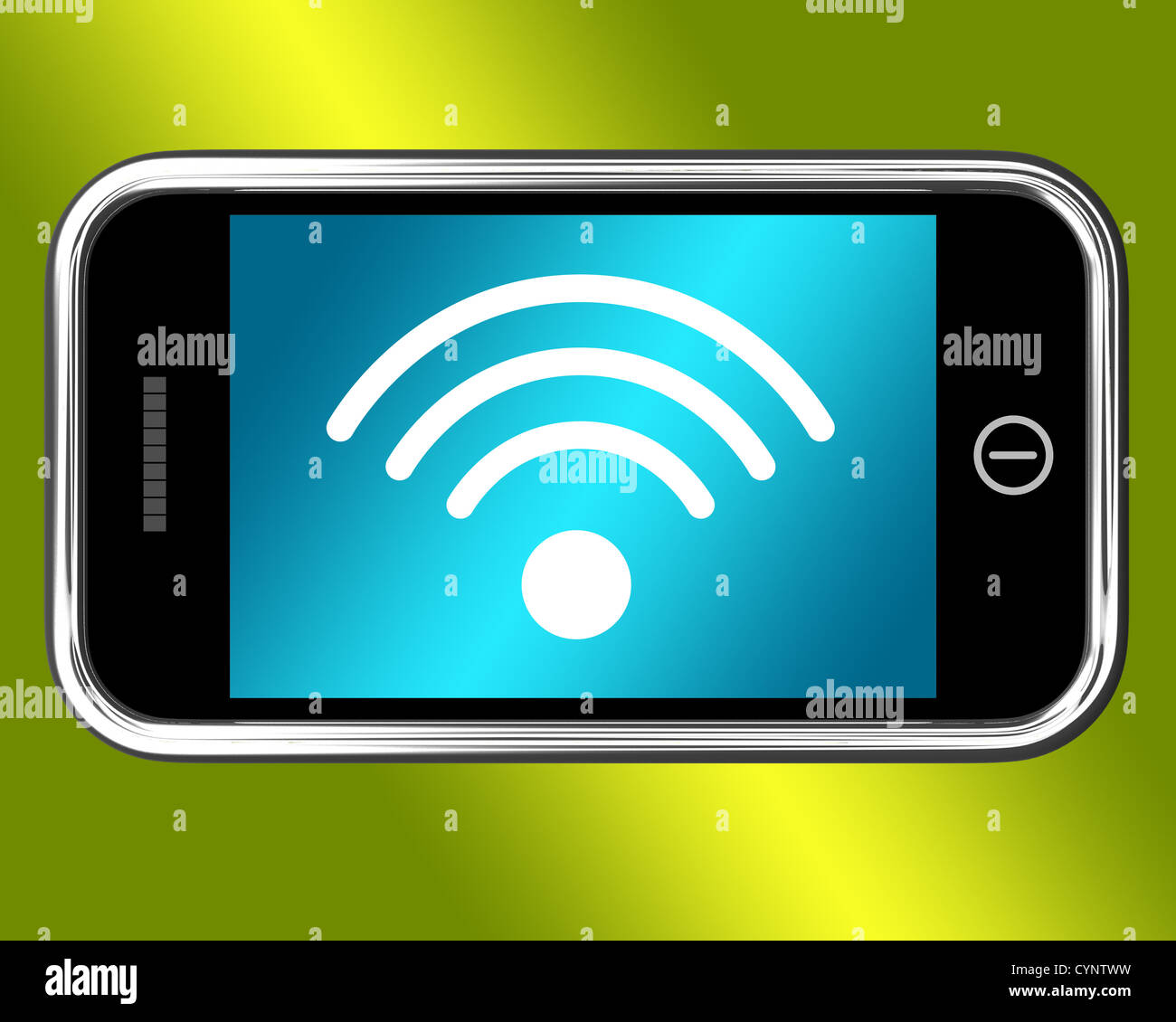 Wifi Internet collegato a un telefono cellulare Foto Stock