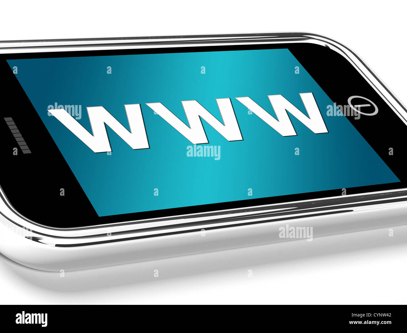 Www mostra on line siti Web o Internet mobile Foto Stock