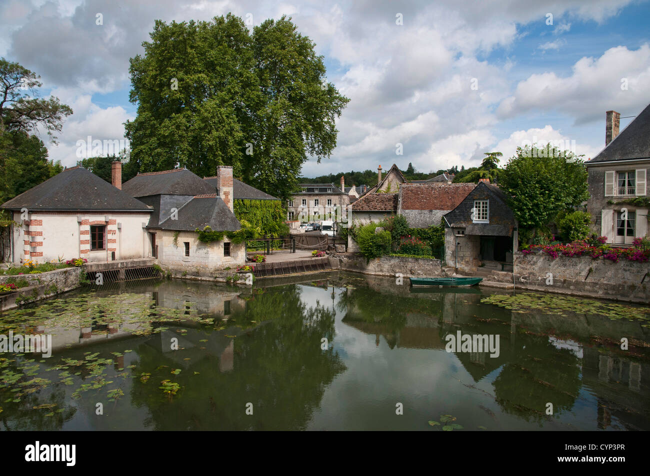 L'Indre è un fiume in Francia centrale, sinistra affluente del fiume Loira. Foto Stock